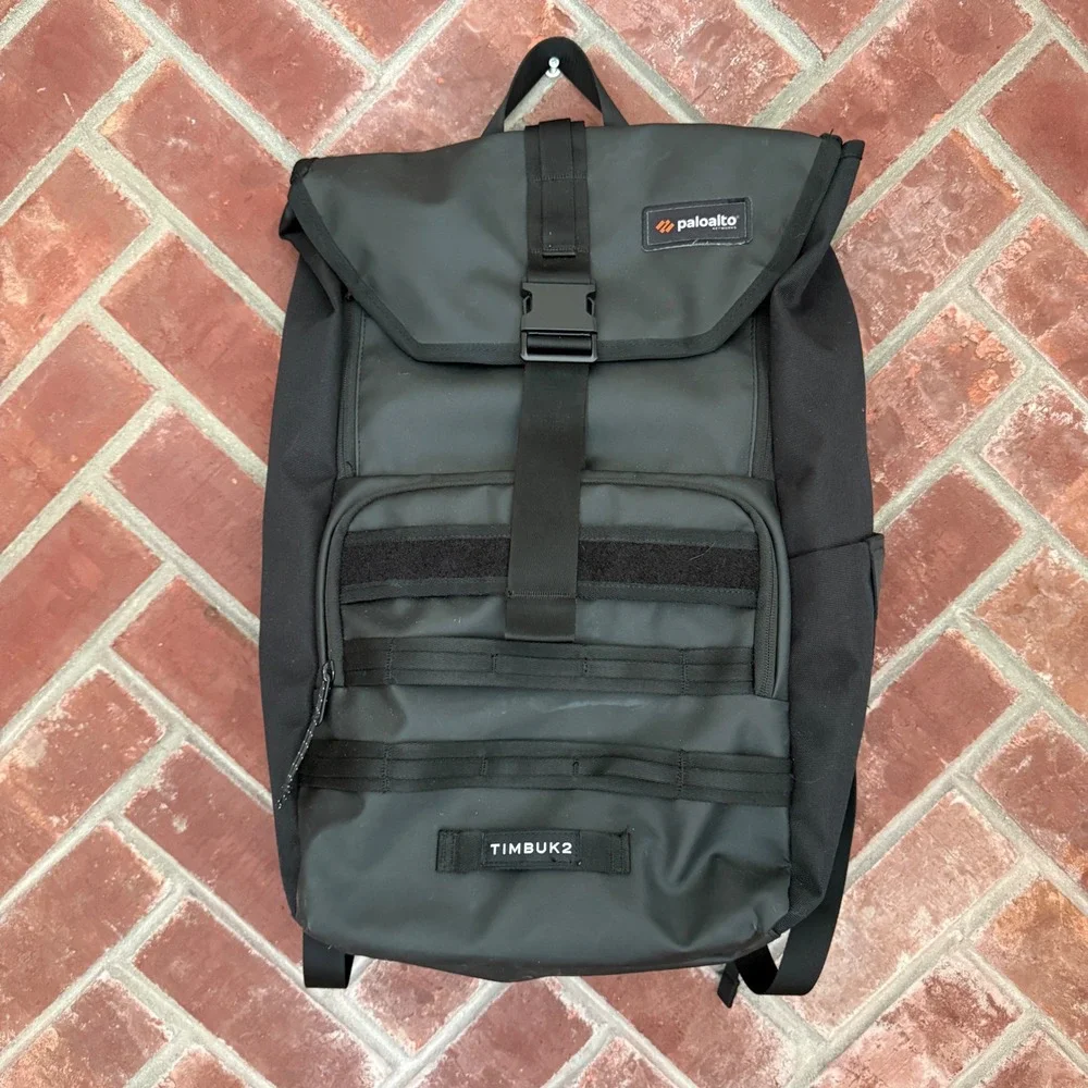 Timbuk2 Spire Backpack Black Palo Alto Networks Padded Laptop Bag